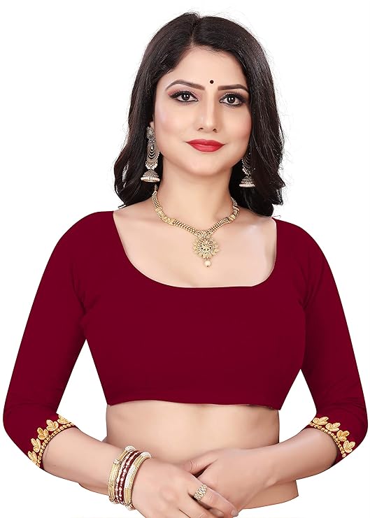 Memsab Womens Lycra Blend Saree