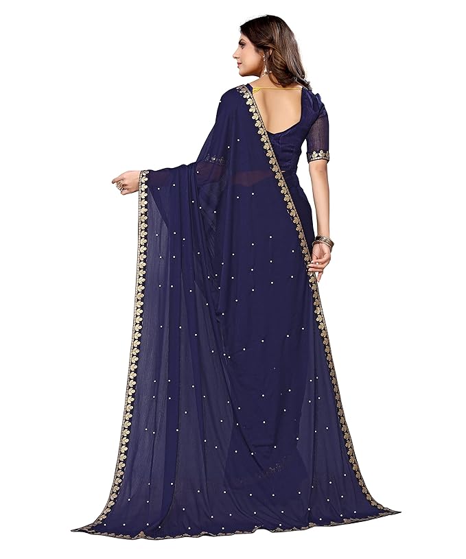 Memsab Womens Lycra Blend Saree